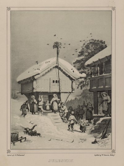 Illustration from the book Norway Represented in Drawings by Asbjørnsen, P.Chr. and published by Chr. Tønsberg (1848) by Adolph Tidemand