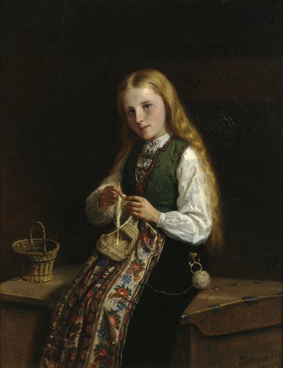 Little Synneave by Adolph Tidemand