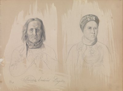 Pål Knutsen Enderud, Uvdal and Woman by Adolph Tidemand