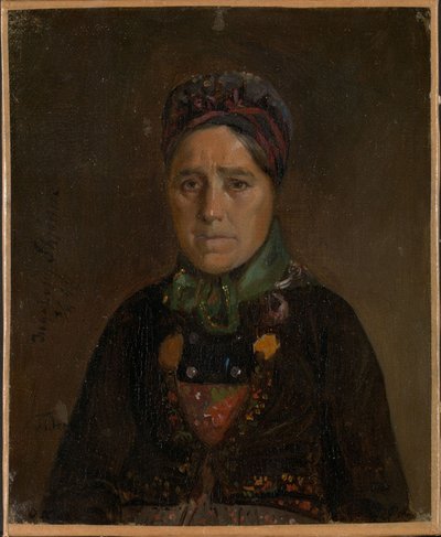 Portrait of Ingeborg Skjonne from Numedal by Adolph Tidemand