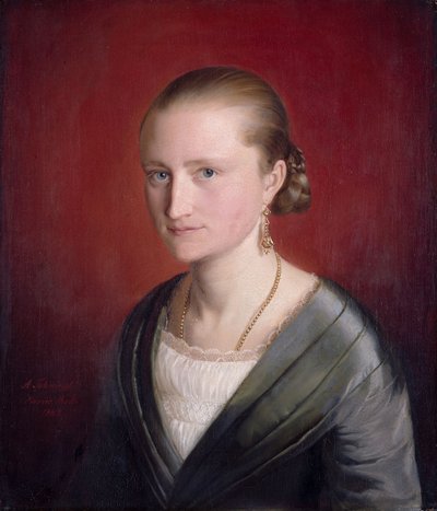 Portrait of Claudine Jaeger by Adolph Tidemand