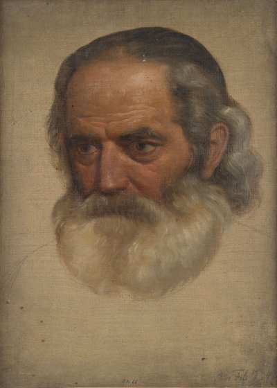 Study Head, Old Man by Adolph Tidemand