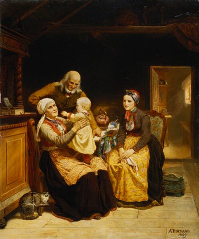 The Visit to the Grandparents by Adolph Tidemand