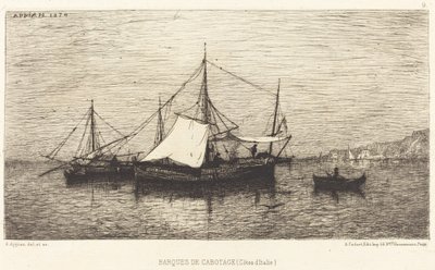 Coastal Boats by Adolphe Appian