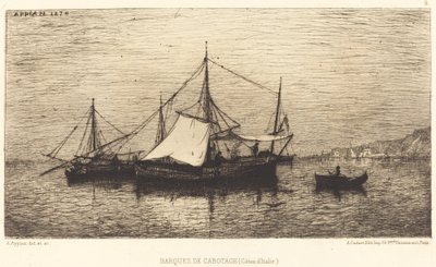 Coastal Boats by Adolphe Appian