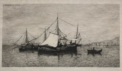 Boats of Cabotage Coasts of Italy, 1874 by Adolphe Appian