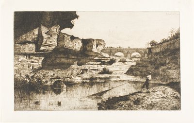 Bridge at Hautville by Adolphe Appian