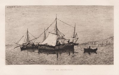 Fishing Boat/Coastal Shipping Boat (Italian Coast) by Adolphe Appian