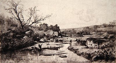 Source of the Albarine River by Adolphe Appian