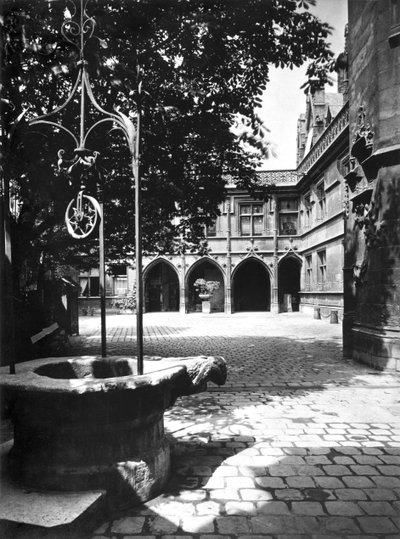 Cluny Hotel seen from the courtyard, Paris by Adolphe Braun