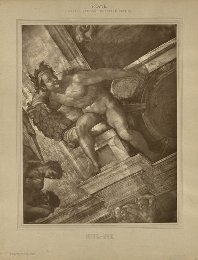 Rome - Vatican Palace, Sistine Chapel, Michelangelo by Adolphe Braun
