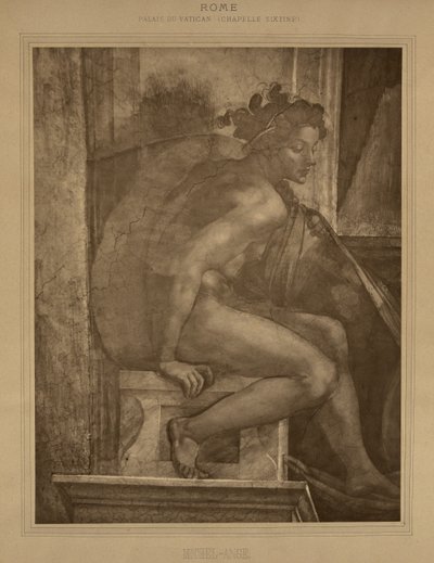 Rome - Vatican Palace, Sistine Chapel, Michelangelo by Adolphe Braun