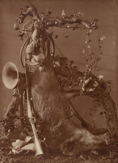 Still Life of a Hunting Scene by Adolphe Braun