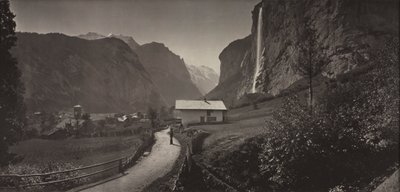 Valley of Lauterbrunnen, Switzerland from the Album Charbons de Braun by Adolphe Braun