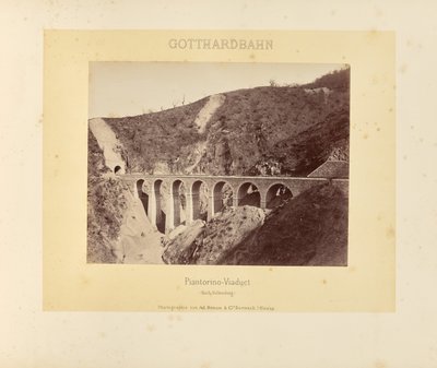 Gotthardbahn: Piantorino-Viaduct (After Completion) by Adolphe Braun and Cie