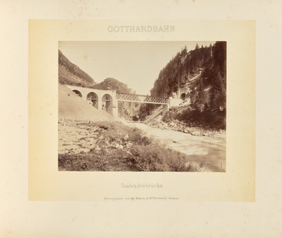 Gotthardbahn: Stalvedro Bridge by Adolphe Braun and Cie