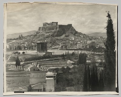 View of the Acropolis by Adolphe Braun and Co.
