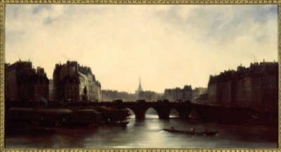 The Pont-Neuf and the Île de la Cité by Adolphe Couvelet