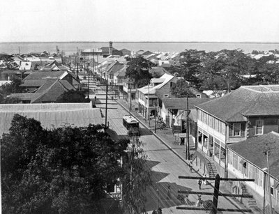 Old King Street looking south, Kingston, Jamaica by Adolphe Duperly and Son