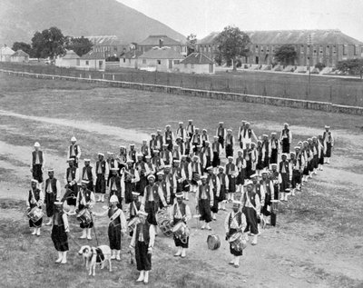 West Indian Band, Up-Park-Camp, Jamaica (c. 1905) by Adolphe Duperly and Son