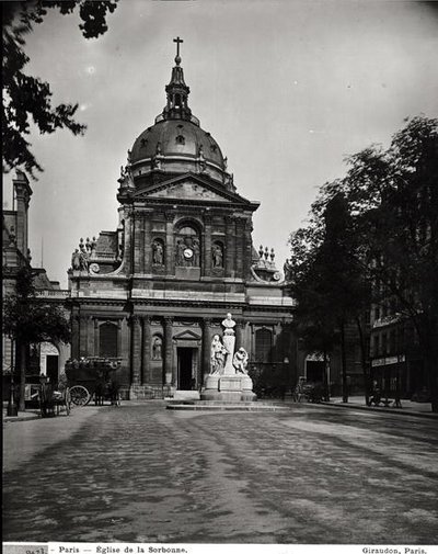 Church of the Sorbonne built by Jacques Lemercier by Adolphe Giraudon