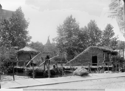 Lakeside Village at the Universal Exhibition of 1889 in Paris, architect Charles Garnier (1825-98) by Adolphe Giraudon