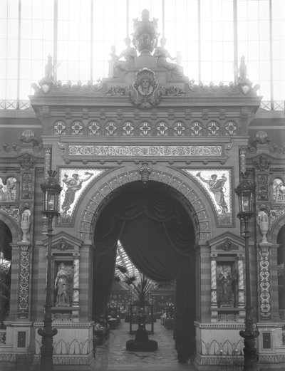 Portico of Ceramics, Universal Exhibition, Paris, 1889 by Adolphe Giraudon