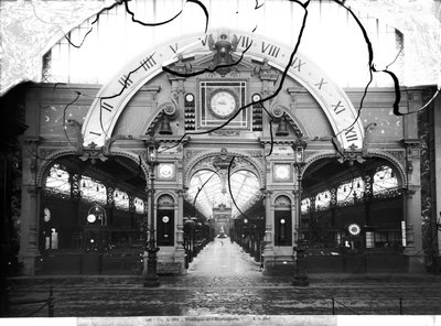 Portico of the Horology Pavilion at the Universal Exhibition, Paris by Adolphe Giraudon