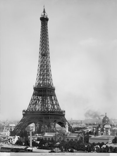 The Eiffel Tower Photographed During the Universal Exhibition of 1889 in Paris by Adolphe Giraudon