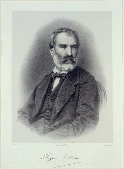 Portrait of the Writer Eugène Pelletan 1813-1884 by Adolphe Guillon