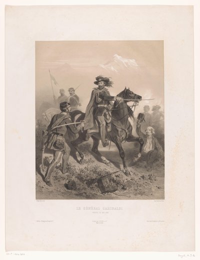 General Giuseppe Garibaldi Leading in the Battle of Varese by Adolphe Jean Baptiste Bayot