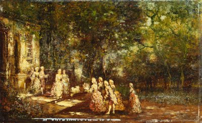 A Visit to the Princess by Adolphe Joseph Thomas Monticelli