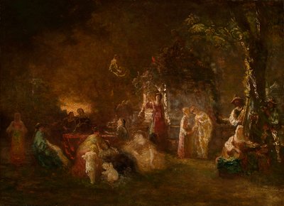 Fête Champêtre by Adolphe Joseph Thomas Monticelli