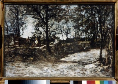 Landscape. Fontainebleau by Adolphe Joseph Thomas Monticelli