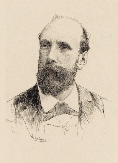 Portrait of the Composer Gaston Salvayre 1847-1916 by Adolphe Lalauze