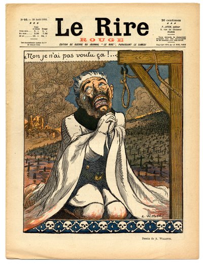 Cover of The Red Laughter, Satirical in Colors by Adolphe Leon Willette