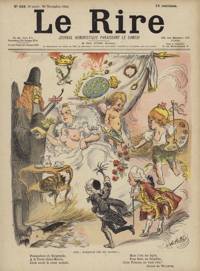 Illustration for Le Rire by Adolphe Leon Willette