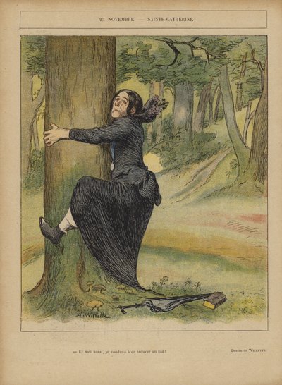 Illustration for Le Rire by Adolphe Leon Willette