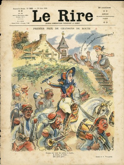 Illustration of Adolphe dit Willette (1857-1926) for the Cover of Le Lire by Adolphe Leon Willette