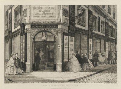 Headquarters of the Society of Etchers, 1864 by Adolphe Martial Potemont