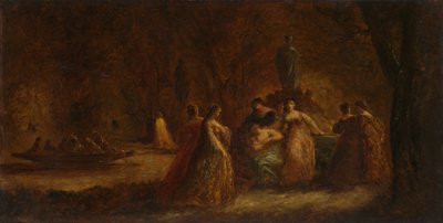 A Woodland Fête, c. 1853-1857 or c. 1862 by Adolphe Joseph Thomas Monticelli