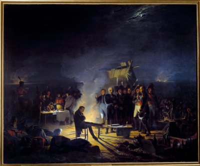 Bivouac of Napoleon I on the Battlefield of Wagram by Adolphe Roehn