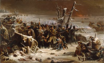 Marshal Ney Supporting the Rear Guard During the Retreat from Moscow by Adolphe Yvon