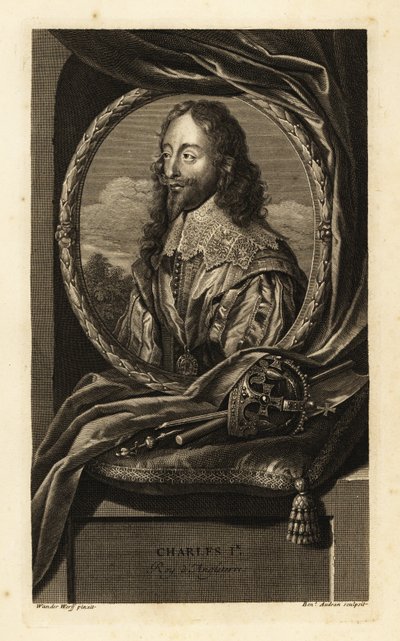 Portrait of King Charles I of England by Adriaan van der (after) Werff