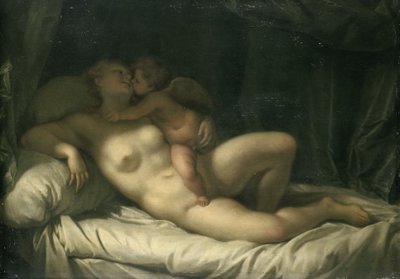 Amor Kissing Venus by Adriaan van der Werff