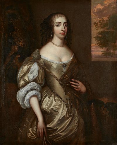 Portrait of Mary of Orange by Adriaen (circle of) Hanneman
