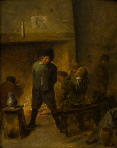 A Tavern Scene by Adriaen (follower of) Brouwer