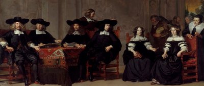 Governors and Governesses of the Oudemannen- en Vrouwengasthuis by Adriaen Backer