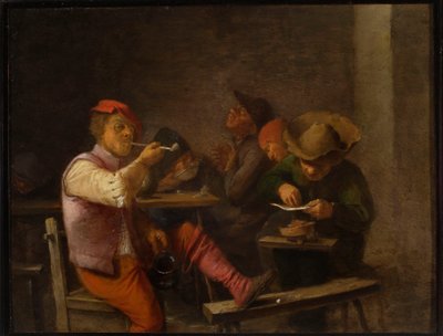 Peasants Smoking Tobacco in a Tavern by Adriaen Brouwer