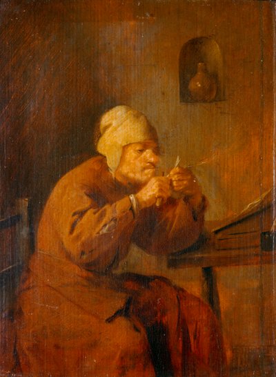 The Quill Sharpener by Adriaen Brouwer